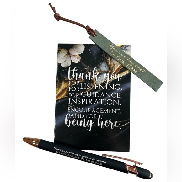 Thank you for Guidance Gift Set Appreciation engraved Pen and Book - Picture 2 of 8